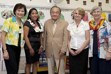 Rachel Novotny with Dean Yeun and Senator Inouye